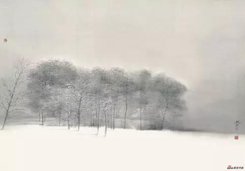 《雪》 70cm×99cm 刘 赦 江苏省中国画学会副会长
