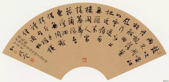 《黄庭坚 出迎使客质明放船自瓦窑归》 34cm × 67cm,2015年