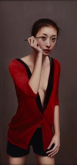 李贵君 假如一切都很完美 布面油画 115x55cm 2012年_副本