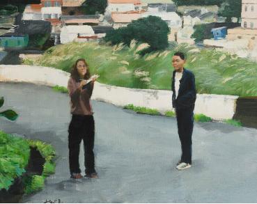 刘小东 离九份不远 2003年作 布面油画 76×97cm