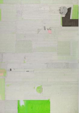 梁铨 无题 2011年 纸本拼贴 200×140cm
