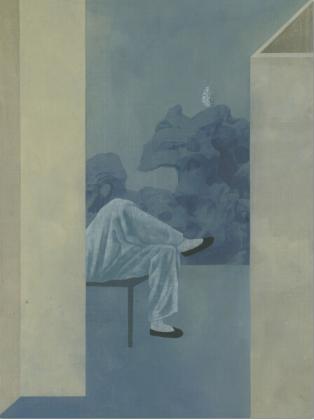 徐累 蝴蝶君 2002年 纸本设色 65×48cm