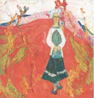 《九月》 罗尔纯1995年163×154cm