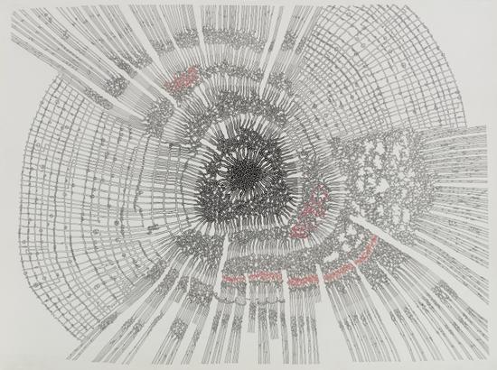 《尽头Ⅲ》纸本绘画 57×76.5cm 2012