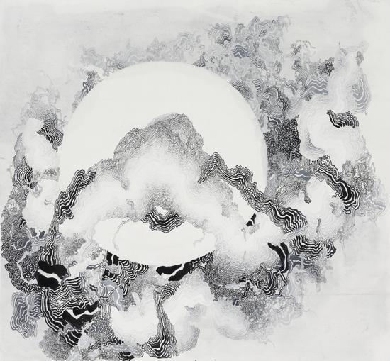 《泰一Ⅺ》宣纸 丙烯 97.5×90.5cm 2014