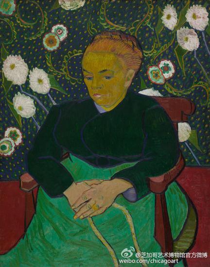Vincent van Gogh, Madame Roulin Rocking the Cradle (La Berceuse), 1889, The Art Institute of Chicago