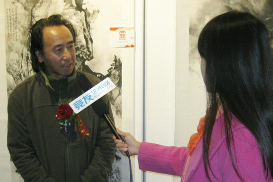 山东东方国画院院长金树勇先生接受媒体采访