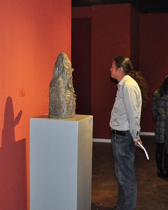 “原•溯”陈辉、董书兵、李鹤三人雕塑展现场
