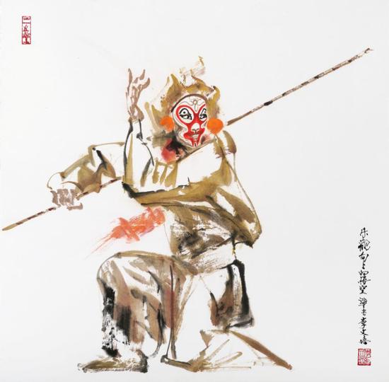艺术家李文培作品《孙悟空》