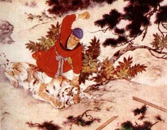 武松打虎 刘继卣绘