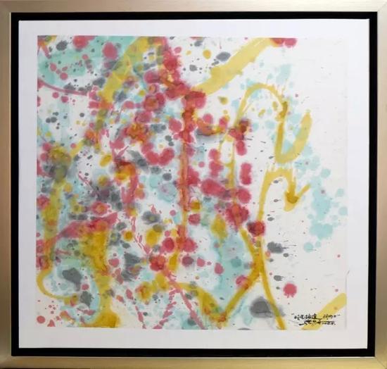 时光拾遗·羽化二 宣纸丙烯 45X47cm 2015