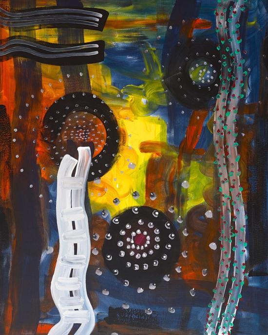 False Vacuum #1, 2015 H250cmx200cm Ac-Linen PwLewis