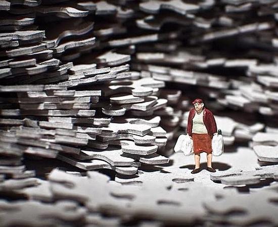 作品名为《生活就是一座迷宫》