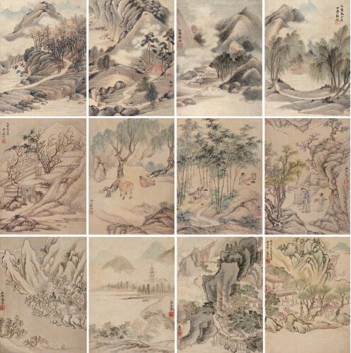 邹喆、樊圻、高岑(明末清初) 金陵三家合册