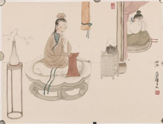 于水作品《红楼梦人物—妙玉》