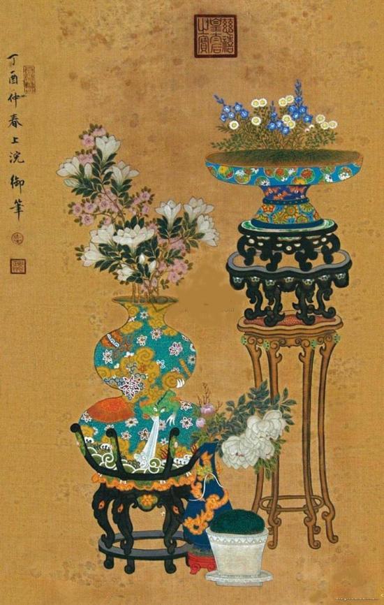 慈禧画作