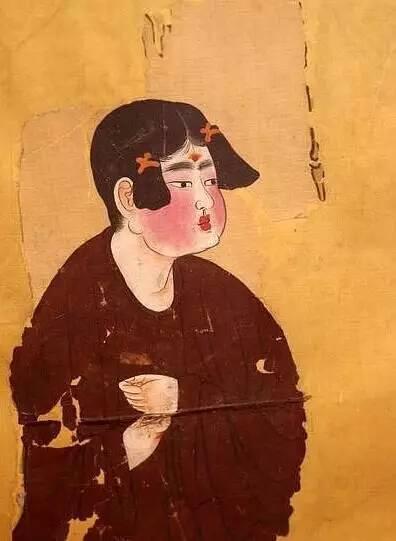 弈棋仕女图(局部) 壁画 唐