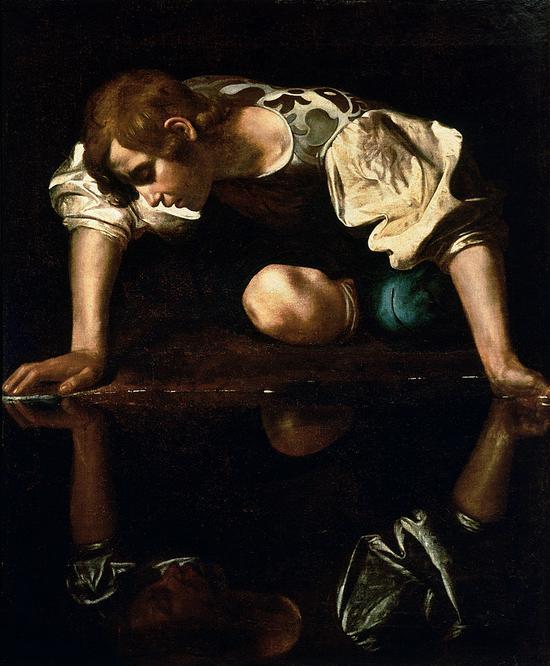 Caravaggio, Narcissus. National Gallery, Rome.