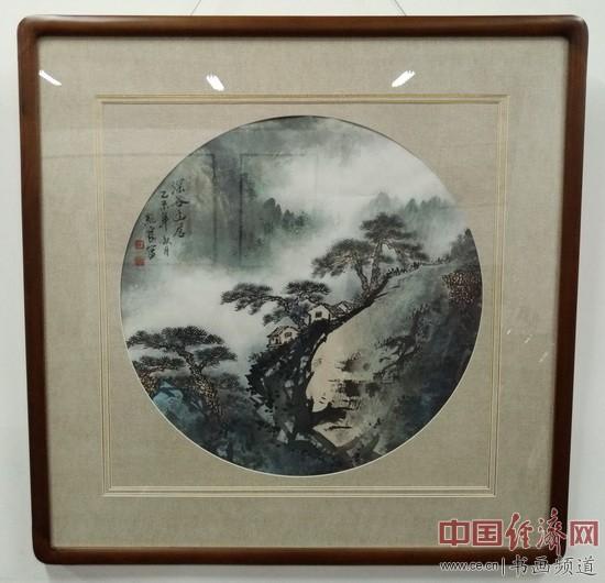 “笔墨传承——方继良、刘西园、陆江迎春书画联展” 展览作品 中国经济网记者李冬阳 摄