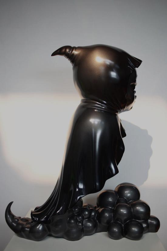 沙迦美术馆参展作品铜雕Black Sorceress 魔法师