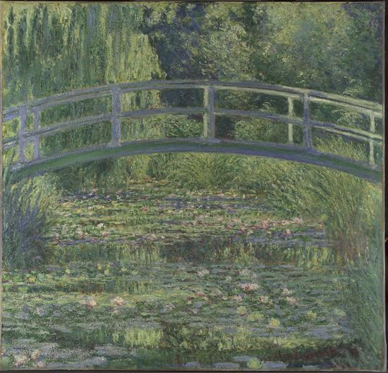 莫奈《The Water-Lily Pond》,1899,藏于英国国家美术馆