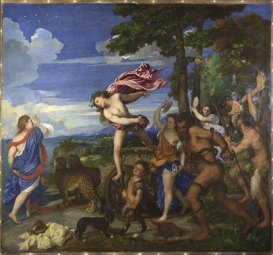 提香《Bacchus and Ariadne》,1520-1523,藏于英国国家美术馆