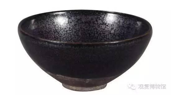 建窑黑釉油滴碗 北宋