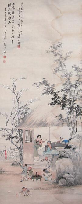吴青霞·除夕图