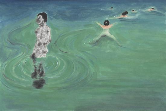 樊寒冬《沉沦·之三》纸本设色 41cmx61cm 2015