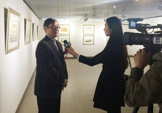 中央美术学院原院长潘公凯接受媒体采访