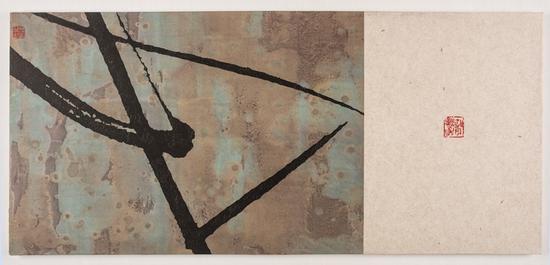 徐仲偶《丝路印象之六》96x39 cm 版画