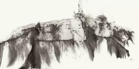 邵岩作品 2011年 混沌系列之七 120x246cm 宣纸水墨