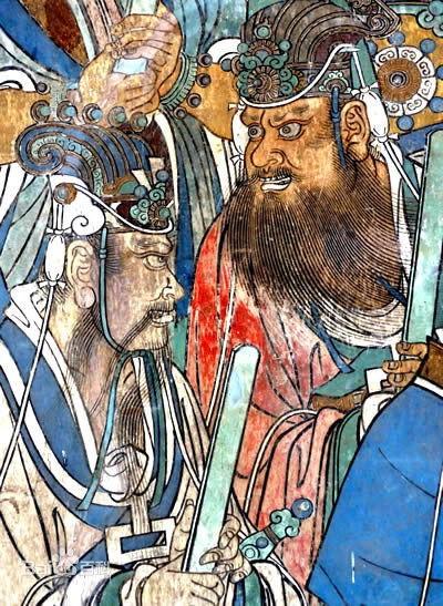 (图11)山西永乐宫元代壁画像鬚髯