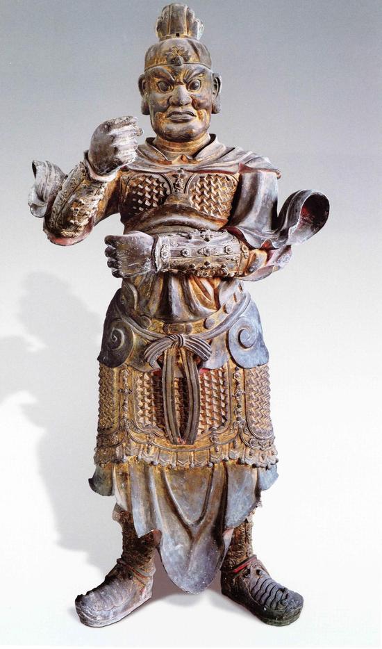 (图3)武当山元和观明代铜镀金六甲像之一 高约200厘米