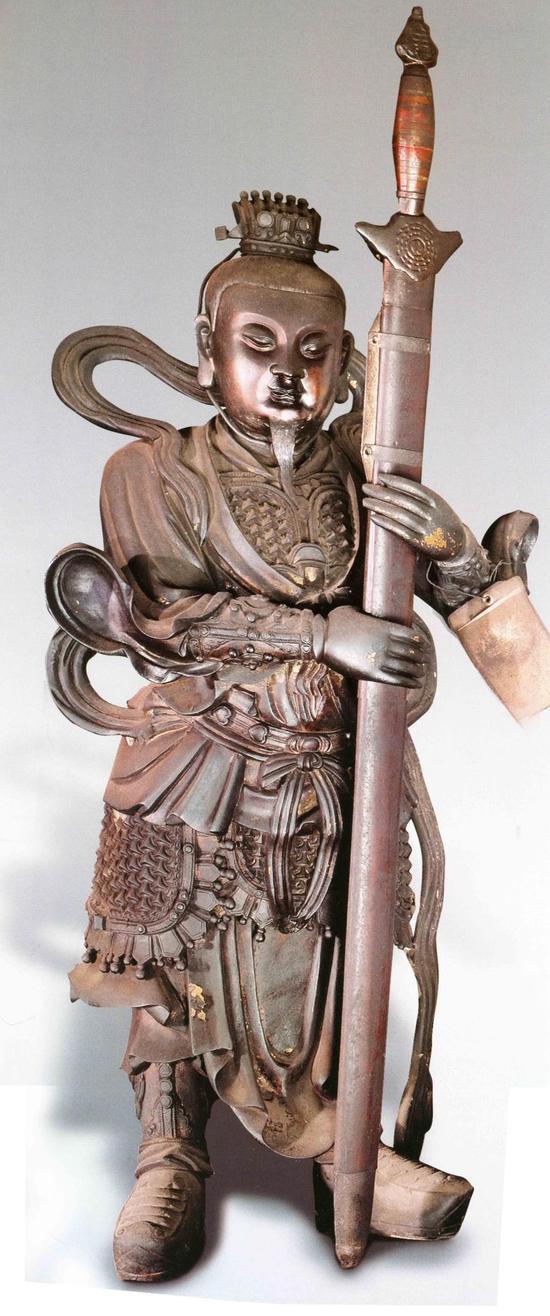 (图5)武当山金顶万圣阁殿明代铜火将像 高约200厘米