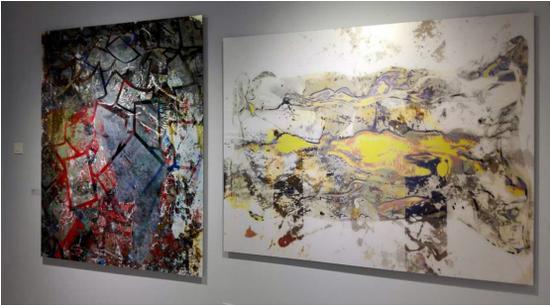 傅文俊参展作品《碎片》和《意趣》
