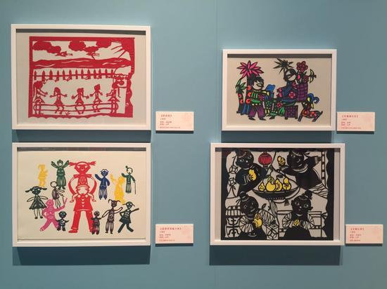 第三届全国儿童剪纸作品展现场照片