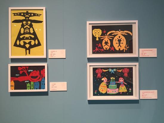 第三届全国儿童剪纸作品展现场照片