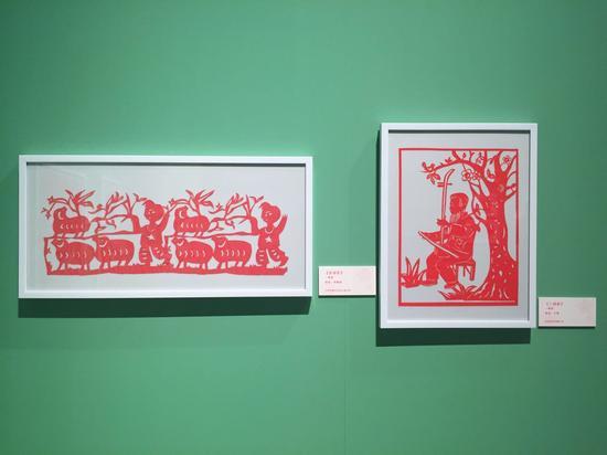 第三届全国儿童剪纸作品展现场照片