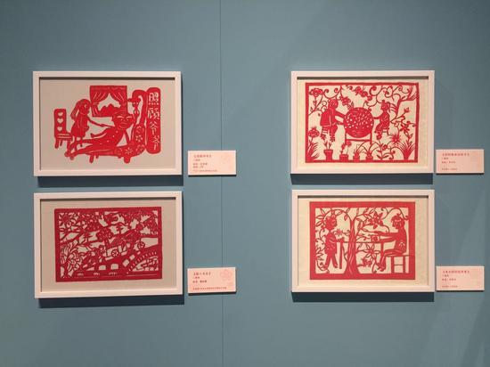 第三届全国儿童剪纸作品展现场照片