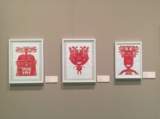 第三届全国儿童剪纸作品展现场照片