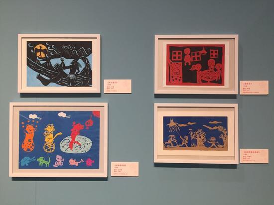 第三届全国儿童剪纸作品展现场照片