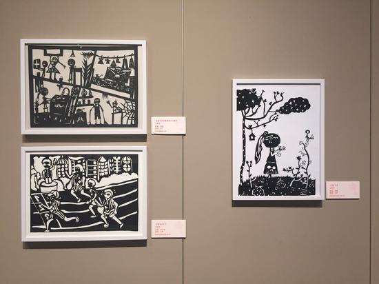 第三届全国儿童剪纸作品展现场照片