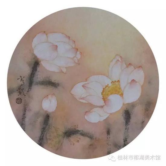 红颜之二 36×36cm 纸本设色 潘常欢