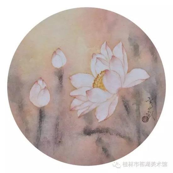 红颜之一 36×36cm 纸本设色 潘常欢