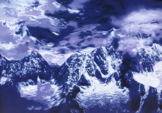 韩砚朝-极地7号 布面油画200cmX140 cm The Polar Place No.7 Oil on canvas 2013年
