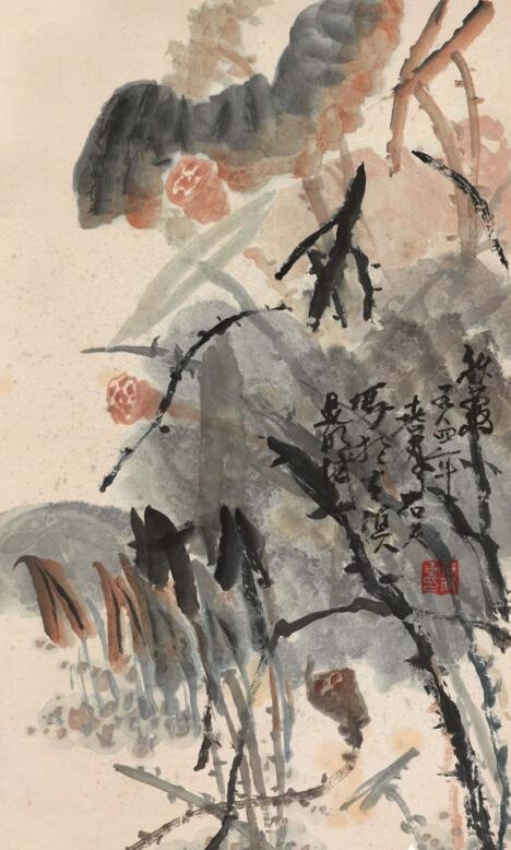 3.秋露 70x41.5cm 1984年作