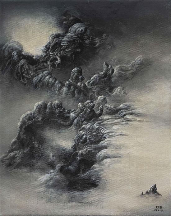 尧壁洞天Cave Heaven 布面丙烯 Acrylic on Canvas24 x 30 cm 2016