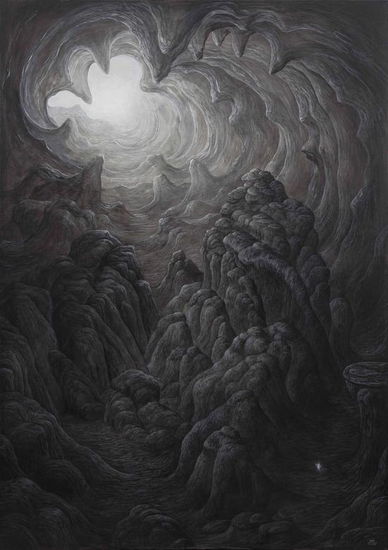 洞天 Cave Heaven布面丙烯Acrylic on Canvas140 x 100 cm 2015