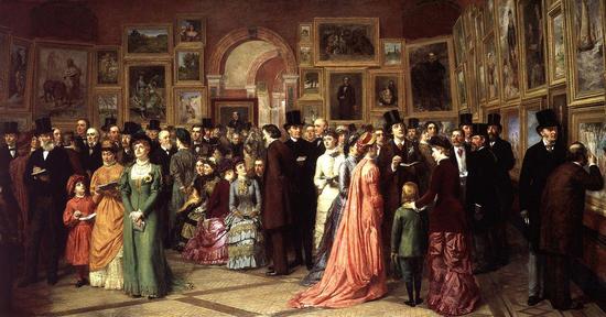 A Private View at the Royal Academy, 1881, William Firth。 Royal Academy of Arts, London